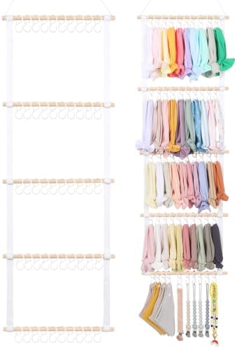 POVETIRE Headband Holder Bow Organizer for Girls, Baby Head Bands Storage by POVETIRE