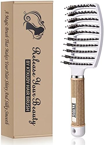 Pain-Free Detangling Brush for Women & Kids, Wet & Dry Hair, All Hair Types by KTKUDY