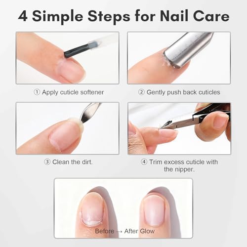 Makartt 3-Pack Black Cuticle Nipper Set, Pusher & Nail Trimmer - Image 7