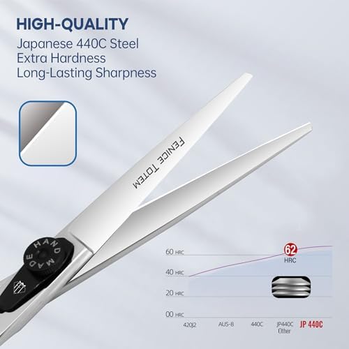 Professional Hair Cutting Scissors, 6.0 inch, Suitable for All Hair Types (Straight) - Image 3