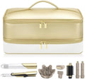 Travel Hair Dryer Case for Shark Glam, Portable Hair Tools Bag for Shark FlexFusion, Double-Layer Storage Carrying Case for Shark FlexStyle Blow Dryer, Silki Straightener & Glossi Attachments Holder by Adworte
