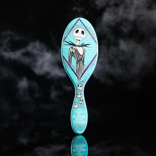 Wet Brush Detangle&Style Duo Kit,Jack Skellington (Nightmare Before Christmas) IntelliFlex Bristles-Detangling Glides Through Tangles-Wet&Dry Hair,1 Hair Brush&1 Coil Scrunchie, 2 Count (Pack of 12) - Image 3