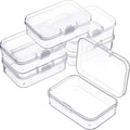 Jetec 6 Pieces Small Clear Plastic Storage Box, 2.5 x 1.7 x 0.8 Inch by Jetec