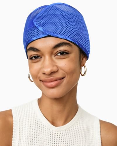 FocusCare 2-in-1 Anti-Slip Hair Wrap for Sleep – Mesh Durag Cap for Pixie Cut Short Hair, Adjustable Hook and Loop Closure - Image 4