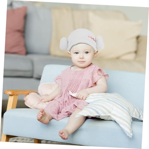 NOLITOY Cotton Hair Drying Hat with Heart Pattern for Soft Absorbent Hair Towel Wrap Quick Dry Bath Cap - Image 4