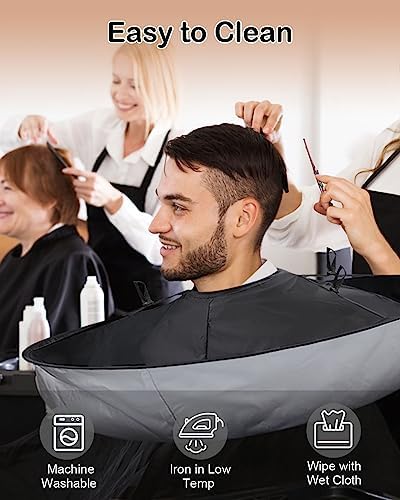 Lictin Hair Cutting Cape Umbrella with 1PCS Comb, Haircut Cape for Adults - Image 6