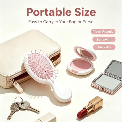 12 pcs Mini Hair Brush,Travel Detangling Brush - Image 5