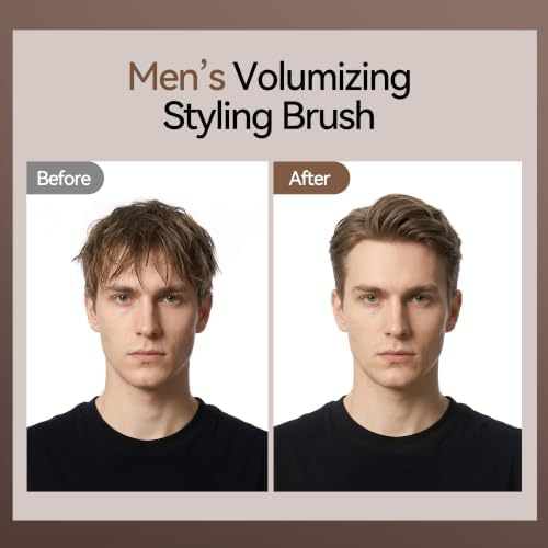Hair Brush for Men, Wooden Boar Bristle Hairbrush for Detangling & Styling - Image 2