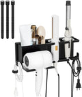 Hair Dryer Holder Wall Mount, Hair Tool Organizer with 3 Cord Organizers by NAJIESUN