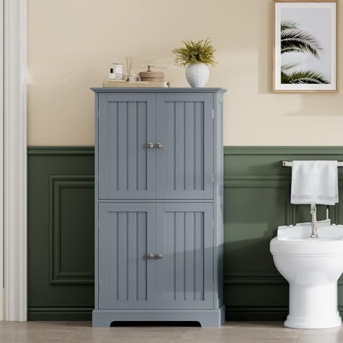 ChooChoo Bathroom Floor Cabinet with Adjustable Shelves - Image 6