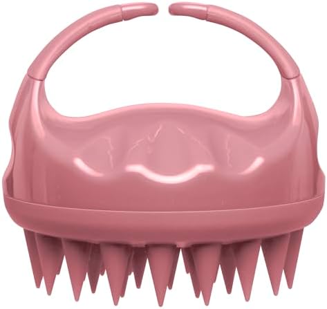 Diane Scalp Massage and Shampoo Brush with Soft Silicone Bristles, Exfoliates and Cleanses Scalp, Promotes Scalp Circulation, Evenly Distributes Hair Oil, Clear - Image 2