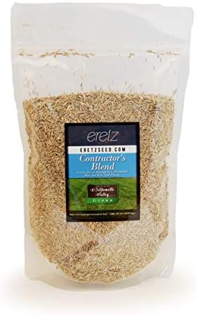 Contractor’s Grass Seed Blend by Eretz (1lb) - Choose Size! Willamette Valley, Oregon Grown. Premium, Number 1 Seeds Only! No Weed Seeds or Fillers by Eretz