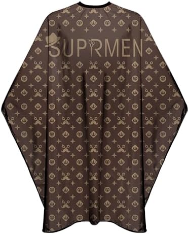 Barber Capes for Men Professional Haircut Capes with Snaps Salon Capes for Stylist -63"*56"(Brown) by LxrEcksto