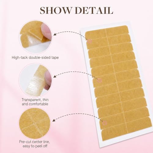 Eumos Hair Extension Tape Double Sided Adhesive Replacement Tape 120pcs - Image 3