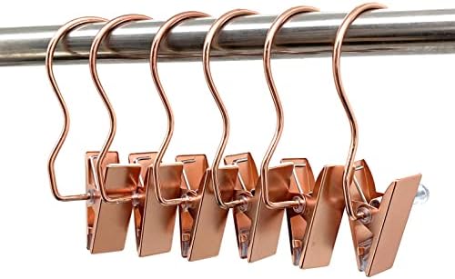 4.5 Inch Metal Boots Hanger, Rose Gold Clip Hangers for Shoes, Gloves, Hair Extensions, Wigs, Clothing Accessories, 12 Pack - Image 3