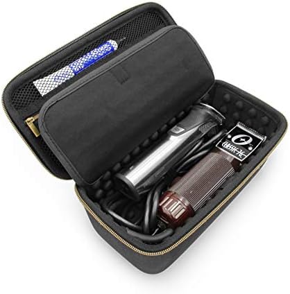 CASEMATIX Hair Clipper Barber Case Holds Clippers, Hair Buzzers, Trimmers, T Finisher Liner - Travel Case For Clippers, Stylist and Hair Cutting Supplies by CASEMATIX