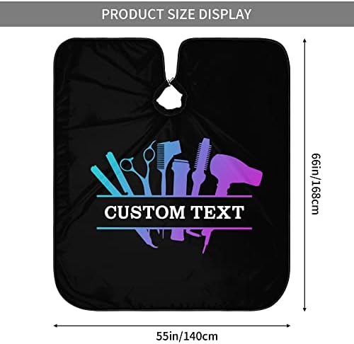 Barber Cape Hello Girl Gorgeous Glitters Eyelash Salon Apron Hair Cutting Cape Barbershop Kits For Women 55''X66'' - Image 3