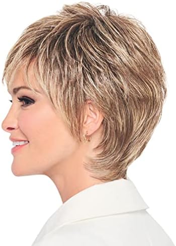 Raquel Welch Fierce And Focused Hand Tied Short Bob Wig by Hairuwear, Average Size Cap, RL17/23SS Iced Latte Macchiato - Image 4