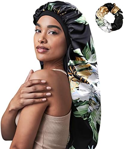 Jumbo Night Hat Braids Satin Bonnet Large Satin Cap for Braids Mushroom - Image 4