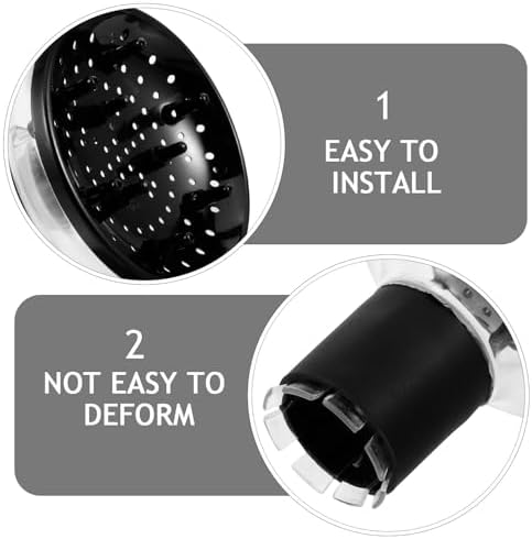 Hair Dryer Diffuser Attachment Large Hood Black PC for Curly Hair - Image 3