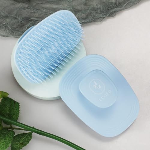Ecoed 2 PC Scalp Massager Shampoo Brush, Scalp Scrubber & Exfoliator(Blue) - Image 2