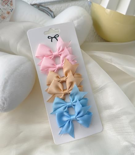 Baby Hair Clips for Girls 50PCS - 2" Girls Fully Lined Bows Hair Pins Tiny Hair Bows Alligator Clips for Baby Girls Infants Toddlers in Pairs - Image 5