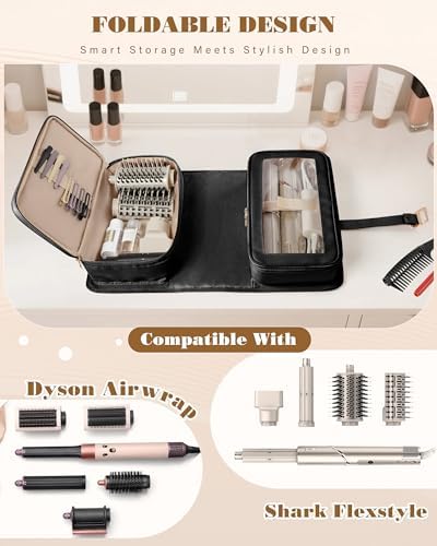 Marscamd Hair Tools Travel Bag with Heat Resistant Mat, Hair Tool Organizer - Image 2