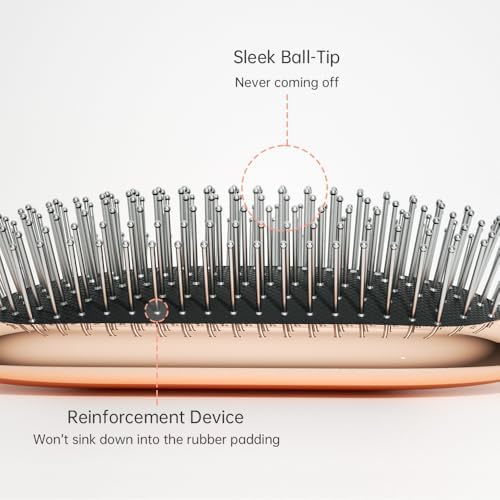 Melbang Hair Brush for Thick Curly Thin Long Short Wet or Dry Hair Adds Shine and Makes Hair Smooth Hair Comb Paddle Hair Brush for Men Women Kid (Silver) - Image 6