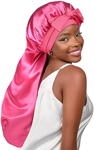 YANIBEST Silk Feeling Bonnet for Sleeping Braid Bonnet for Long Hair by yanibest