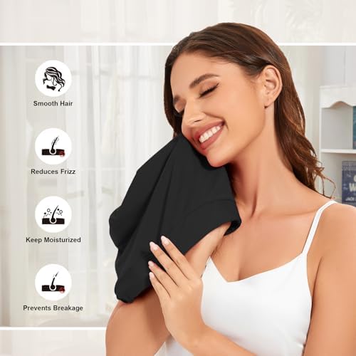 ZHENSILK Silk Bonnet for Sleeping Women, Adjustable Silky Satin Lined Sleep Cap, Silk Hair Wrap Slouch Beanie Hat - Image 3