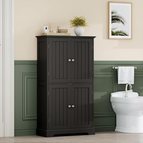 ChooChoo Bathroom Floor Cabinet with Adjustable Shelves - Image 2