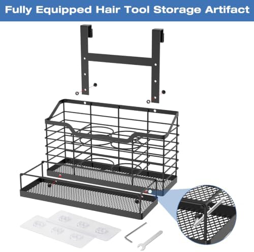Hair Tool Organizer, Hair Dryer Holder for Hair Styling Tools Storage - Image 7