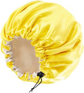 Edoneery Satin Bonnet for Sleeping Women, Double Layer Adjustable Sleep Cap by Edoneery