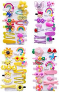 56PCS Toddler Hair Accessories Set: Colorful Rainbow Barrettes, Pins, Candy Fruits, Butterflies for Kids' Stylish Hairstyles by CISMARK