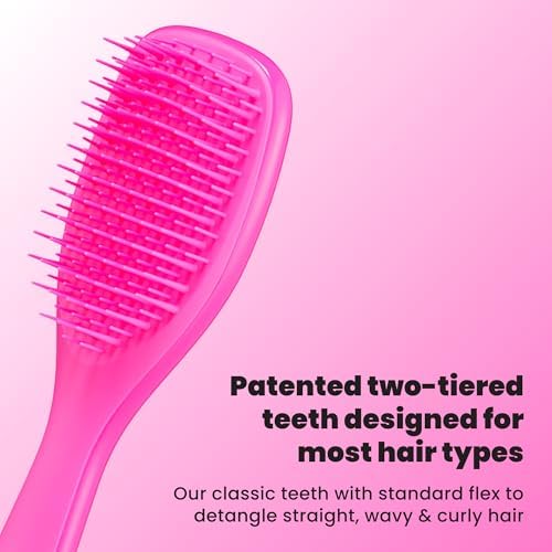 Tangle Teezer Ultimate Detangler Mini Hair Brush, Runway Pink - Image 2