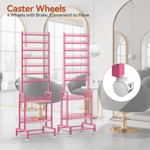 Braiding Hair Rack with Storage 2 Sided Braiding Rack Stand for Hair - Image 4