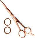 Utopia Care Hair Cutting and Hairdressing Scissors 6.5 Inch, Premium Stainless Steel Shears with Smooth Razor and Sharp Edge Blades for Salons, Men, Women and Kids, Rose Gold by UtopiaCare
