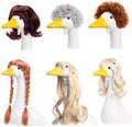 4Pcs Porch Goose Wigs Set Porch Goose Outfits Accessories for Outdoor Statue Accessories Garden Patio Yard Goosey Decoration (6PCS Wigs-A) by Unknown