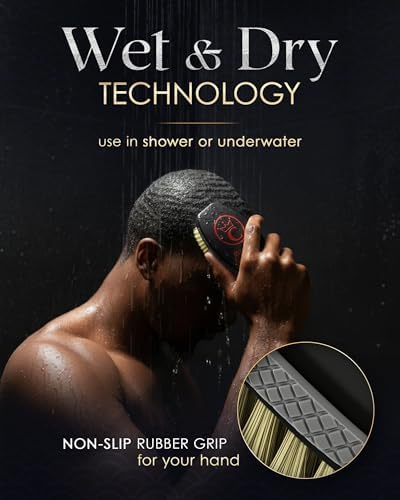 360 Wave Brush, Curved SOFT 100% Boar Bristle, PLUM, Waterproof - Image 4