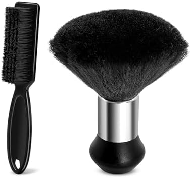 Barber Brush Set, 2 Piece Neck Duster and Clipper Cleaning Brush by Unknown