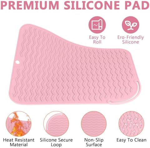Larger Size Silicone Heat Resistant Mat for Hair Tools(12" x 9") - Image 4