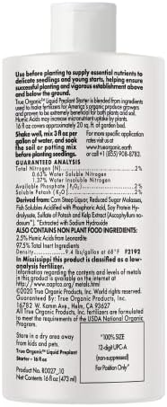 True Organic - 16 oz Liquid Concentrate - Preplant Starter Plan Food - OMRI/Organic/Natural Gardening - Image 3
