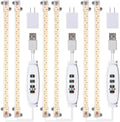 Hywyimlait 13 Inches Strip Growing Lamp for Indoor Plants, 3500K Full Spectrum LED Grow Light Strips with Auto ON/Off, 3/9/12H Timer & 10 Dimmable Levels for Green House Succulent (2 Head×3 Pack) by Hywyimlait