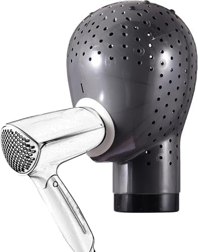 Maxsirui Wig Head Stand - Fresh Holder With Mannequin for Drying and Styling Hair, Scalp Cap Net, Dryer With Holes (Light Grey) - Image 5