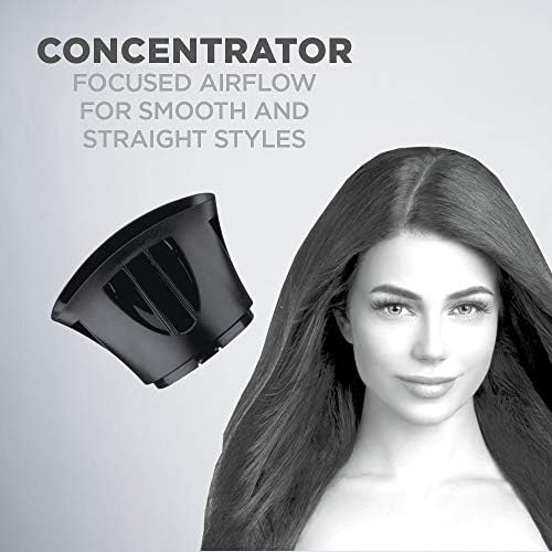 Conair Turbo 1875W Hair Dryer,Ionic Blow Dryer,Diffuser Hair-Dryer for Frizz F-ree Curls&Waves,Fast-Dry-Hair Dryers for Women,Hair-Dryer with Diffuser,Hair-Diffuser&Concentrator,Blue/Black,(Pack of 4) - Image 5