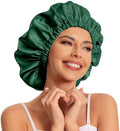 Edoneery Satin Bonnet for Sleeping Women, Double Layer Curly Hair Cap by Edoneery