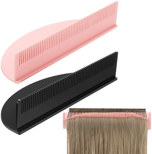 Nuogo 2 Pieces Hair Extension Holder, Acrylic Braiding Rack, Black, Pink by Nuogo