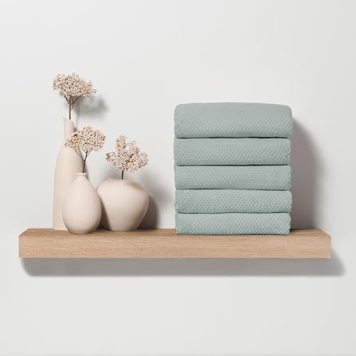 Fromm Softees Plush Microfiber Salon Hair Towels - Ultra Soft Fast Drying Towel for Hair, Hands, Face – Use at Home, Salon, Spa, Barber – 20" x 34" - Extra Durable and Absorbent - Sage Green, 6 Count - Image 5