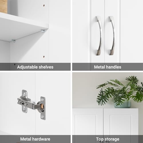 SoBuy Over Toilet Wall Mount Medicine Cabinet, Wall Size, White - Image 7