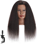 16-18 inch 100% Real Hair Mannequin Head for Hairdresser by training+head